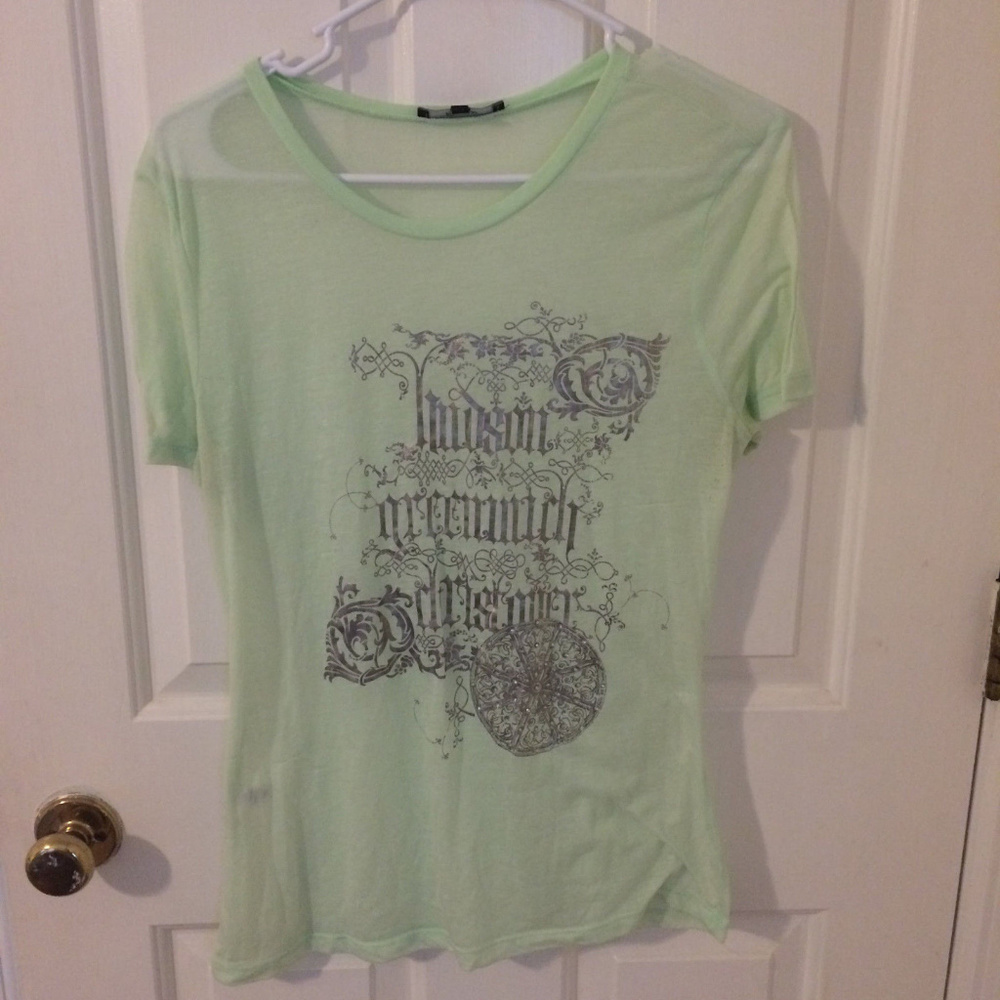 Seafoam Green Express Brand Shirt Women's L